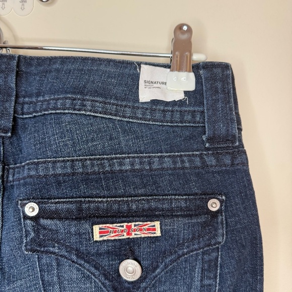 NWT HUDSON JEANS Signature Bootcut Mid Rise Miam Dark Wash Jeans - Picture 10 of 15
